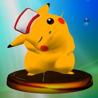SSBM Trophy Pikachu (All-Star)