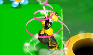 Peach's up smash. Received a twirling ribbon in Smash 4.