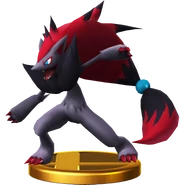 Zoroark's trophy in Super Smash Bros. for Wii U