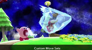 Kirby using Ice Breath.