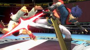 Ike performing back throw against Ryu on Boxing Ring