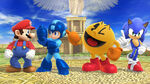 Mario, Mega Man, Pac-Man and Sonic taunting