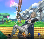 Female Corrin's screen KO in Super Smash Bros. Ultimate