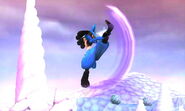 Lucario's forward aerial.