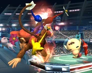 Pikmin Throw in Super Smash Bros. Brawl.