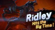 Ridley's splash screen. Ridley Hits the Big Time!