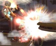 Diddy Kong's Final Smash, Rocketbarrel Barrage.