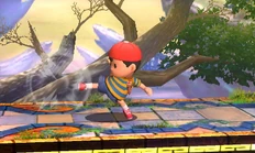 The third hit of Ness's jab.