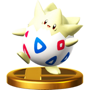 Togepi's Trophy in Super Smash Bros for Wii U.