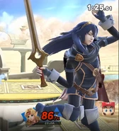 Lucina’s screen KO in Super Smash Bros. Ultimate