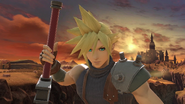 Second image of Cloud from the Super Smash Bros. Ultimate website.