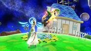 One of Palutena's Neutral Special Moves, Celestial Fireworks.