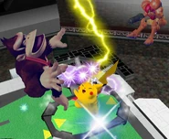 Pikachu's Thunder in Melee.