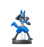Lucario's Amiibo figure.