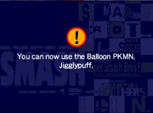 An unlock notice seen in Super Smash Bros.