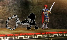 Mr. Game and Watch's jab.