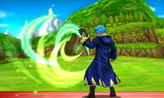 Robin's infinite jab; traps opponents effectively. The wind uses up some of his Elwind Tome.