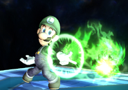 Luigi's Neutral Special Move, Fireball.