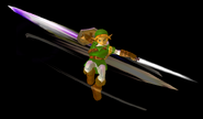 Link using the Spin Attack in Melee.