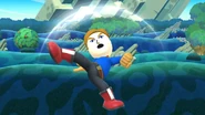 Mii Brawler's up aerial.