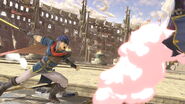 Ike launching Meta Knight with Quick Draw on Coliseum