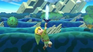 Toon Link's up aerial.