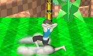 The last hit of Wii Fit Trainer's jab; it can burrow grounded opponents when it connects.