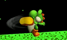 The second hit of Yoshi's jab.