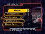 Versus Mode in Super Smash Bros. Melee