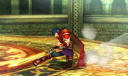 The second hit of Ike's down smash.