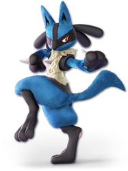 Lucario in Super Smash Bros