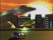 The Blue Falcon in Melee's opening movie