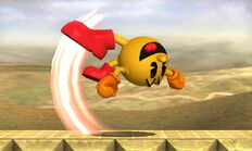 The third hit of Pac Man's jab.