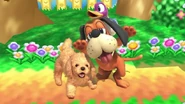 Duck Hunt with the Nintendog Assist Trophy on Dream Land.