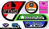 The main menu for the 3DS version.