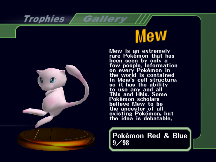 Item Poké Ball - Mew  Super Smash Bros. Ultimate