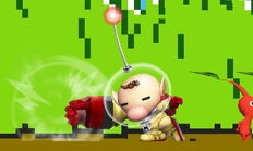 The second hit of Olimar's jab.