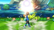 Mii Gunner's Up Smash Attack. Appears and functions much like Samus' Up Smash Attack.