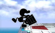 Mr. Game & Watch using Panic Overload.