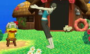 Wii Fit Trainer's down aerial.