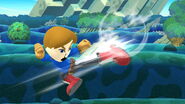 Mii Brawler's forward aerial.