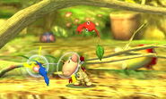 Olimar's Up Smash Attack. Doesn't do much if he has no Pikmin.