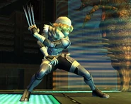 Sheik gathering her needles in Brawl.