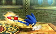 Sonic's forward tilt.