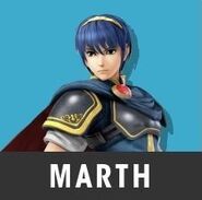 Marth's profile picture on the official website.