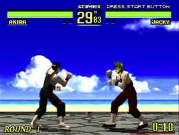 Akira and Jacky in Virtua Fighter