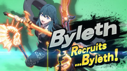 Female Byleth's splash art.