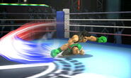 The first hit of Little Mac's down smash.