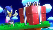 Sonic with a Present Crate