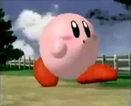 Kirby walking on an unknown stage (might be the All-Star rest area)